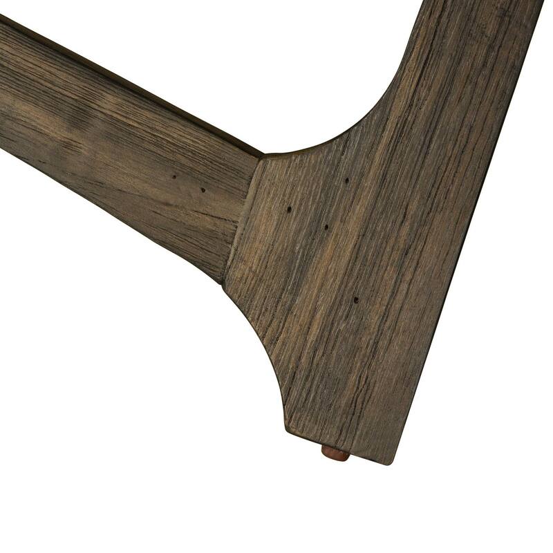 Cascade Wire Brush Rustic Brown End Table