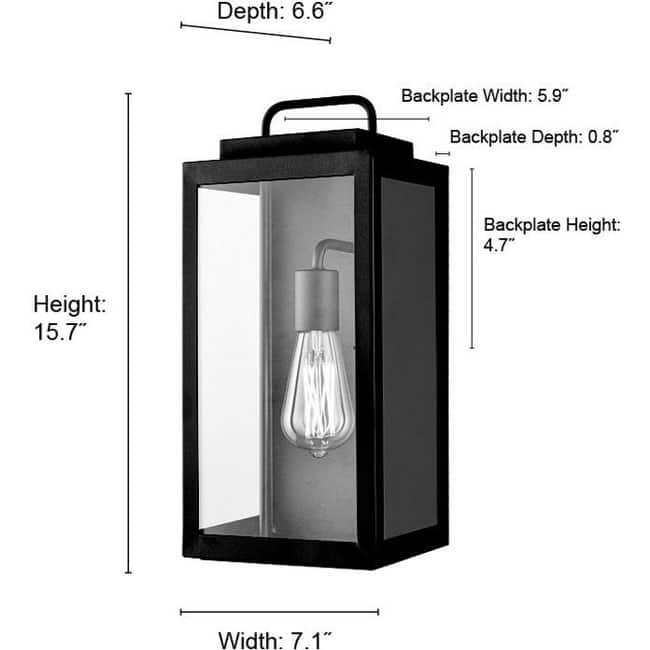 Millennium Lighting 260001 Gallatin 16" Tall Outdoor Wall Sconce with
