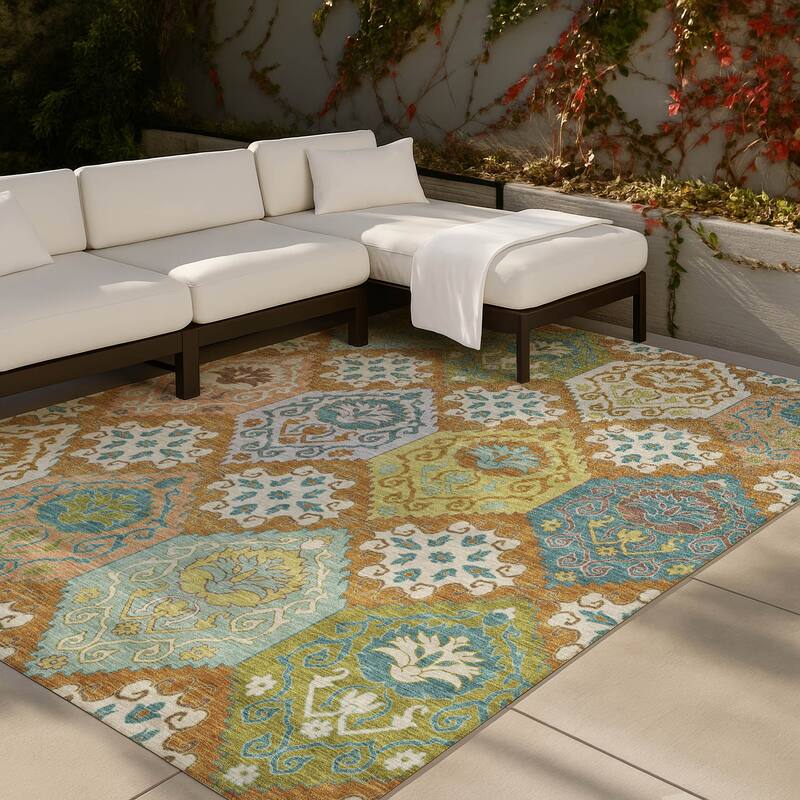 Machine Washable Indoor/ Outdoor Global Bayfield Chantille Rug