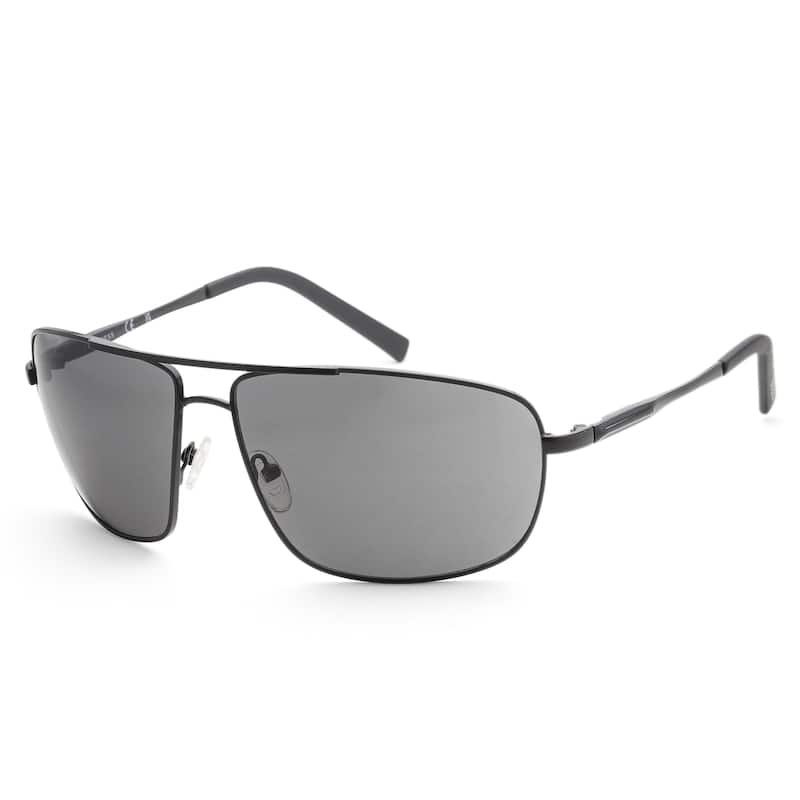 Guess Men's 66 mm Matte Black Sunglasses