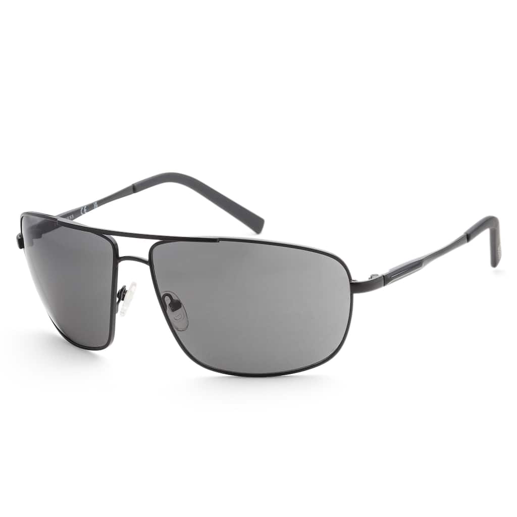 Guess Men's 66 mm Matte Black Sunglasses