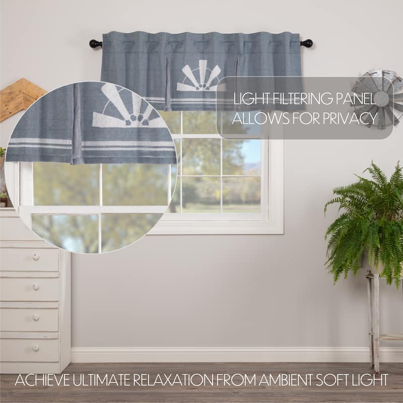 Sawyer Mill Windmill Pleated Valance
