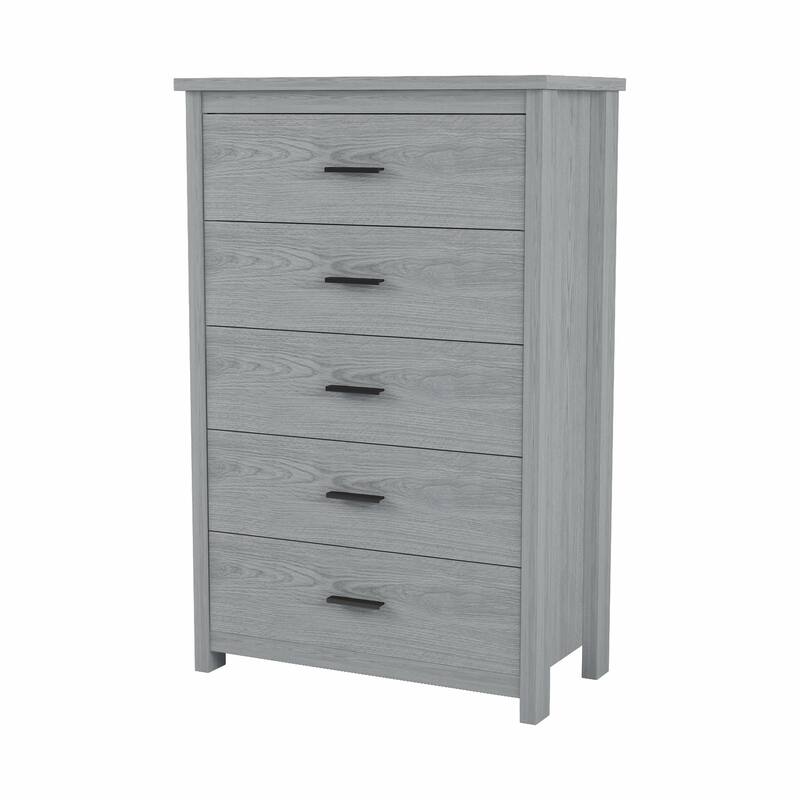 American Country Style Wooden Dresser with Five Drawers