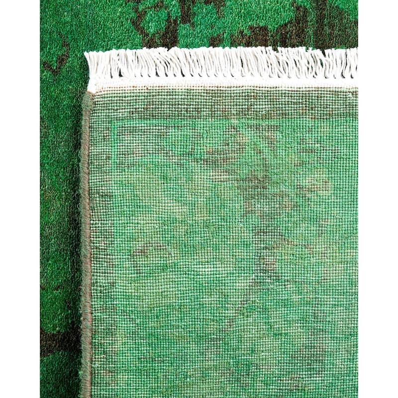 Contemporary Overdyed Wool Hand Knotted Area Rug - 2' 9" x 4' 1"