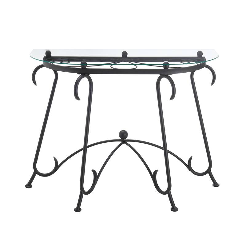 Tempered Glass Surface Console Table Coffee Table
