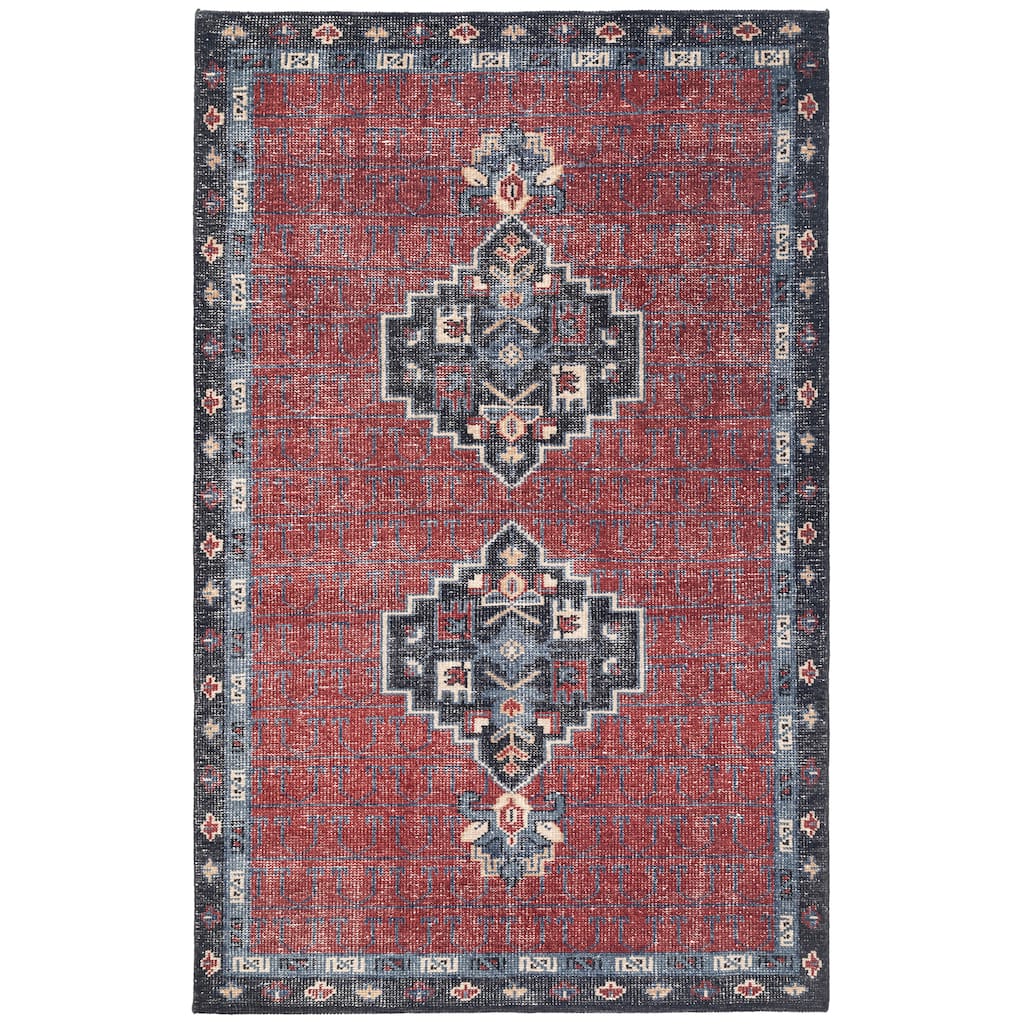 Terra by Obeetee Tuscany Eza Red Rug