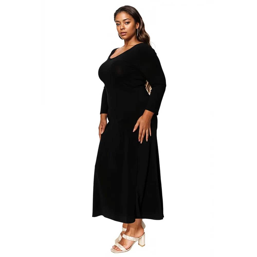 L I V D Women's Plus Size Ashe Scoop Neck Maxi