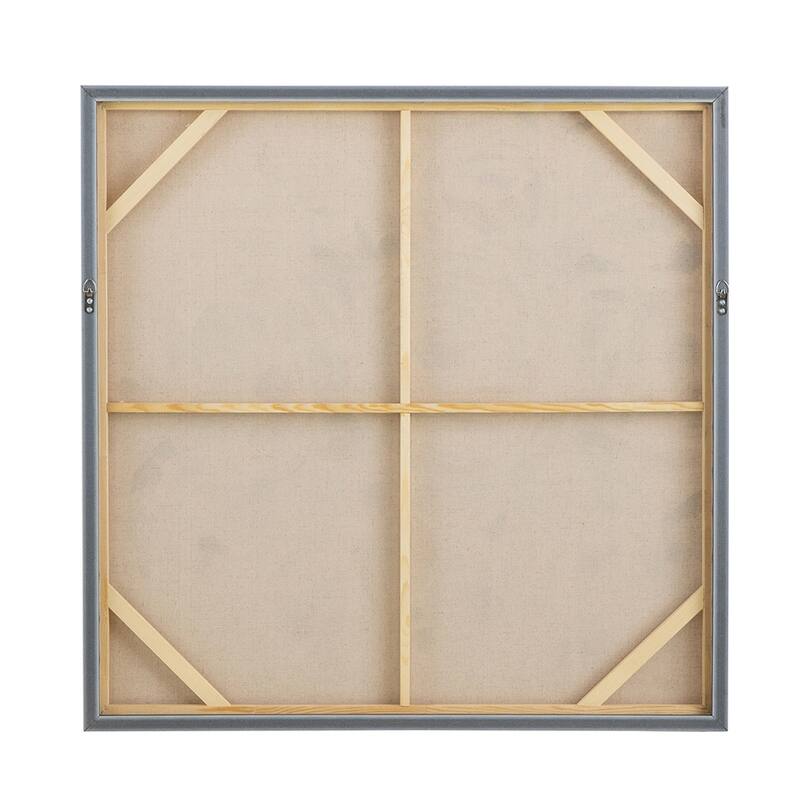 Modern Wall Decor, Square Framed Wall Art Flower Canvas Print Home Decor, for Bedroom, Dining Room and Office