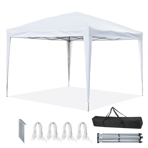 Zenova 10' x 10' Outdoor Pop Up Canopy Tent Patio Gazebo