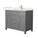 Option Dark Gray / Giotto Quartz Top / Brushed Gold