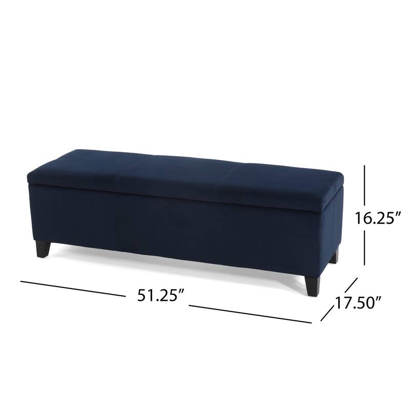 Roomfitters Modern Storage Bench, Upholstered Ottoman with Hidden Compartment and Lift-Top Lid