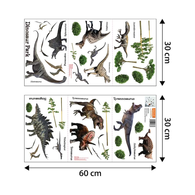 Walplus Dinosaur Park Children Wall Sticker DIY Art Nursery Room Decal