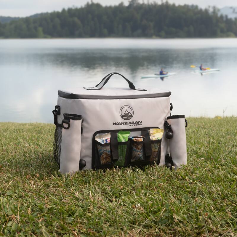 Kayak Cooler - 18L Seat Back Fishing Cooler - Water-Resistant Insulated Bag - 8-12 Hour Cooling Time by Wakeman Outdoors