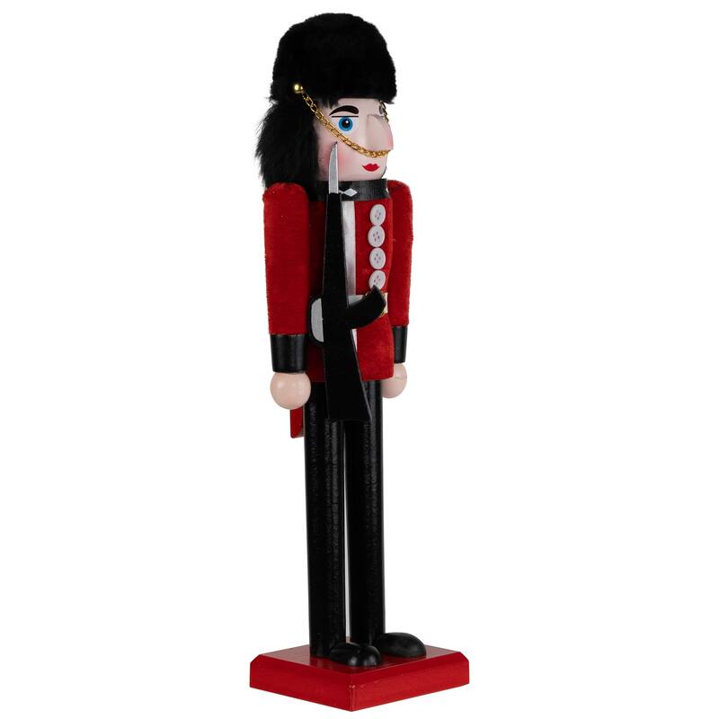 Royal Guard Christmas Nutcracker Figure - 14" - Red and Black