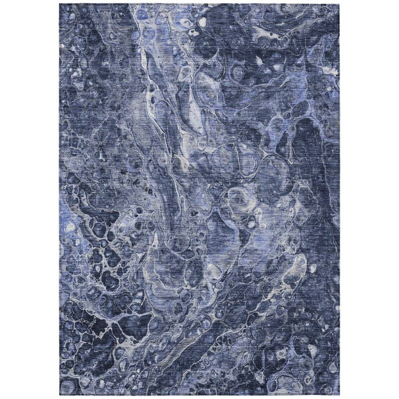 HomeRoots Abstract Transitional Rectangle Outdoor Rug