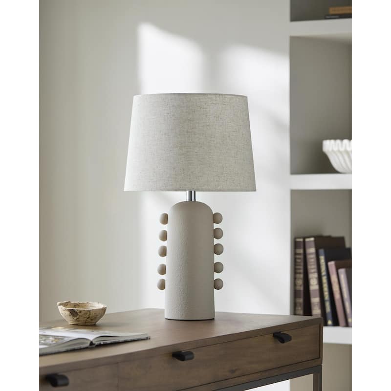 Livabliss Yako Traditional Accent Table Lamp - Wheat
