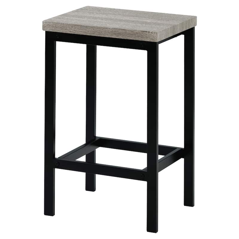 Counter Height Extra Long Dining Table Set with 3 Stools Pub Kitchen Set Side Table with Footrest