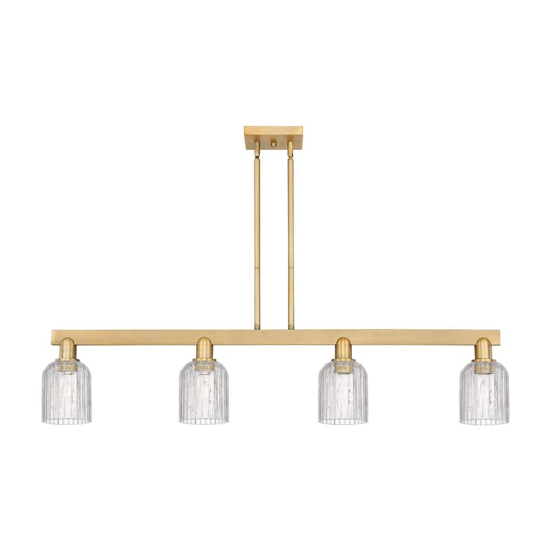 Innovations Lighting Downtown Urban - Bridal Veil - 4 Light 48" Stem Hung Island Light
