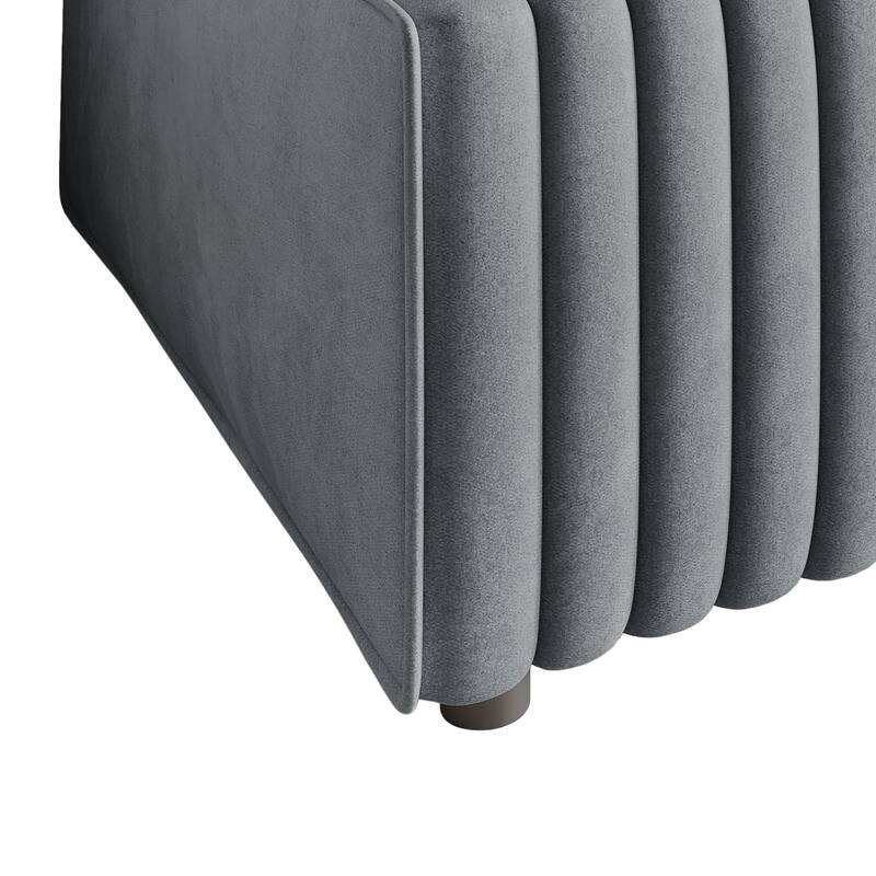 CraftPorch 3-Pieces Contemporary Clean-Line Linen Upholstered