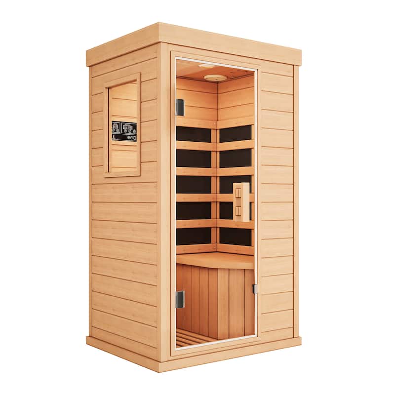 Recharge at Home: 1-Person Infrared Sauna with Bluetooth -  Fast Heating, Easy Assembly - N/A|Mini