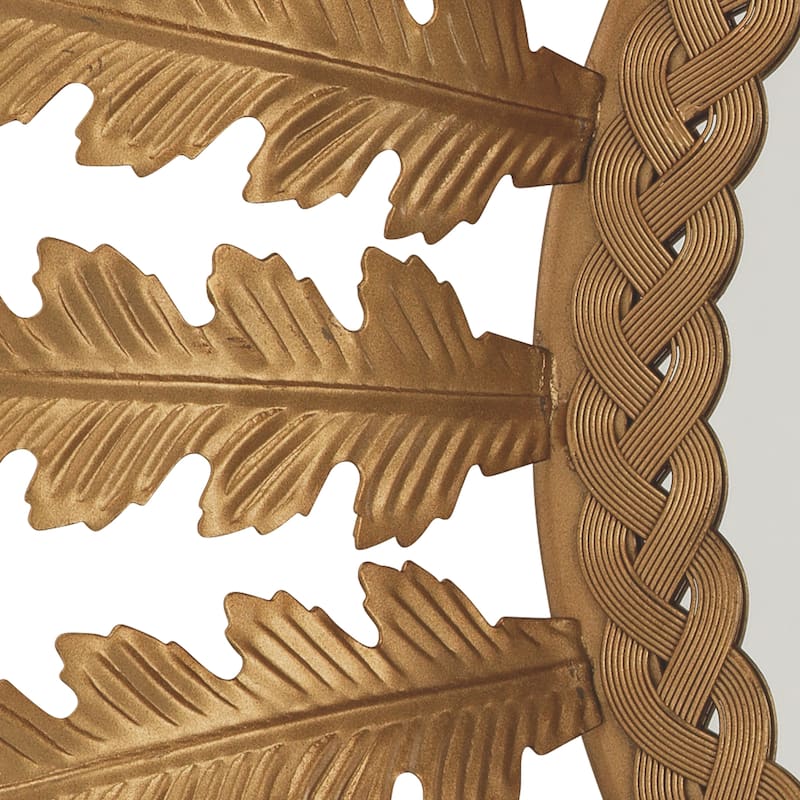 Alden Décor Sophie Metal Sunburst Mirror, Antique Brass - Antique Bronze