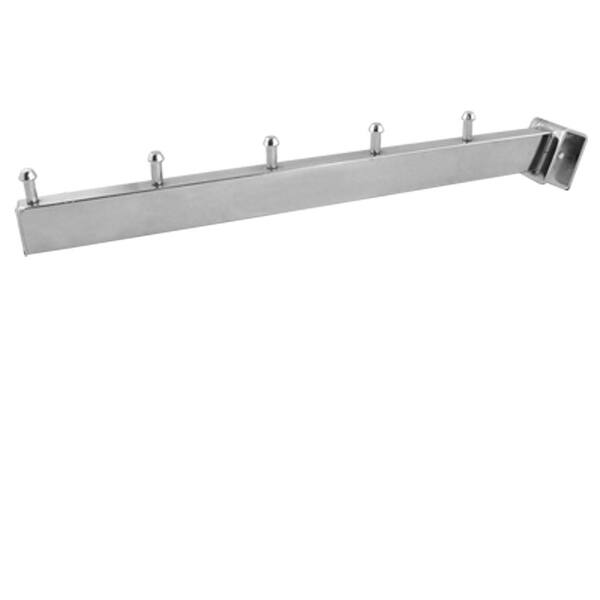 Unique Bargains Square Tube Screw Fixed 5 Hooks Garment Display Rack