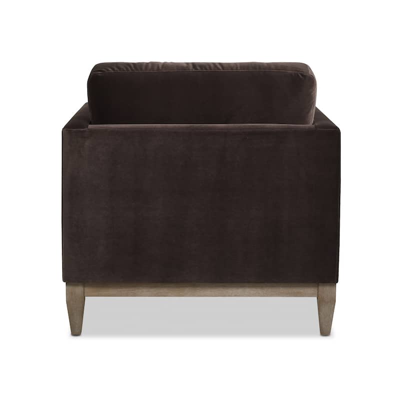 Knox 36" Modern Farmhouse Loose Pillow-Back Arm Chair