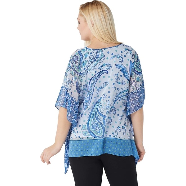 susan graver scarf top