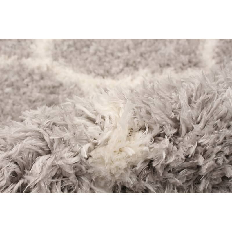 ECARPETGALLERY Agadir Trellis Moroccan Shag Rug
