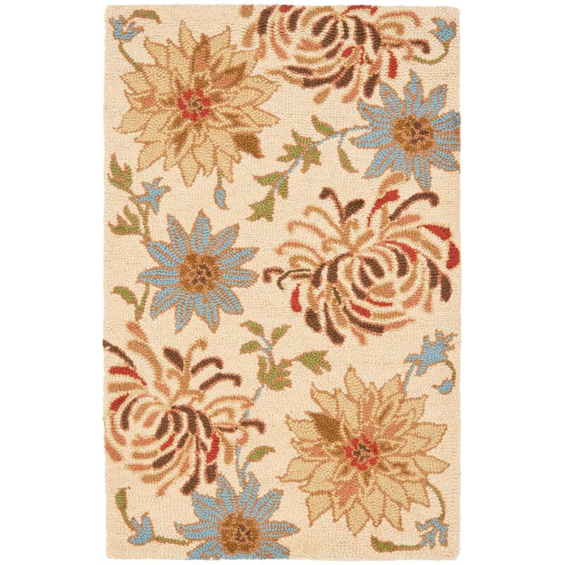 SAFAVIEH Handmade Blossom Arminda Modern Floral Wool Rug