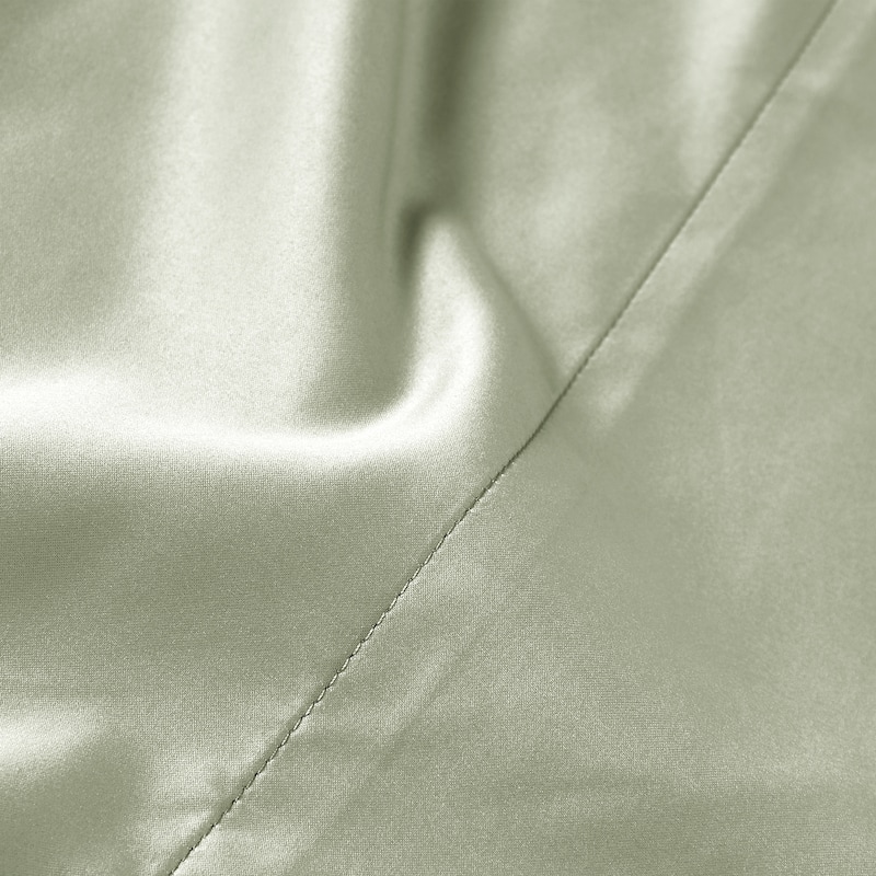 Modern Threads 6-Piece Satin Sheet Set with Deep Pocket Fitted Sheet, 4 Pillowcases, and Organizer
