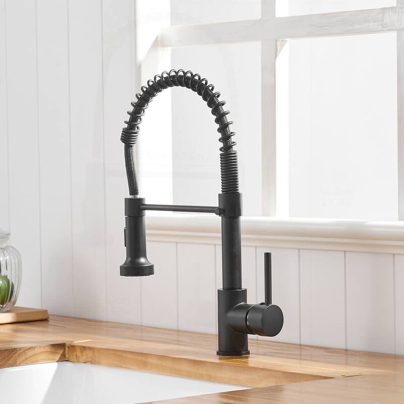 Commercial Kitchen Faucet with Pull Down Sprayer