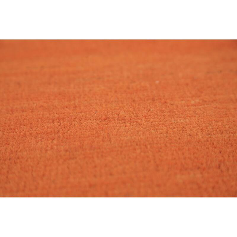 Orange Gabbeh Modern Oriental Rug Handmade Wool Carpet - 4'9" x 6'5"