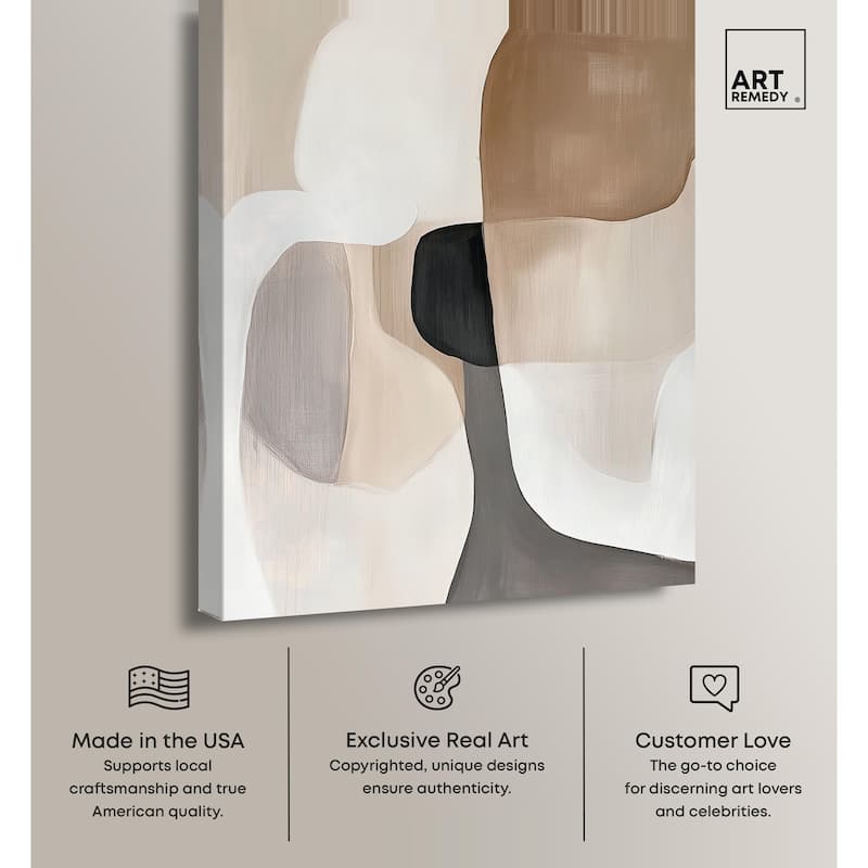Curvilinear Composition II Canvas by Art Remedy, Gallery Wrapped