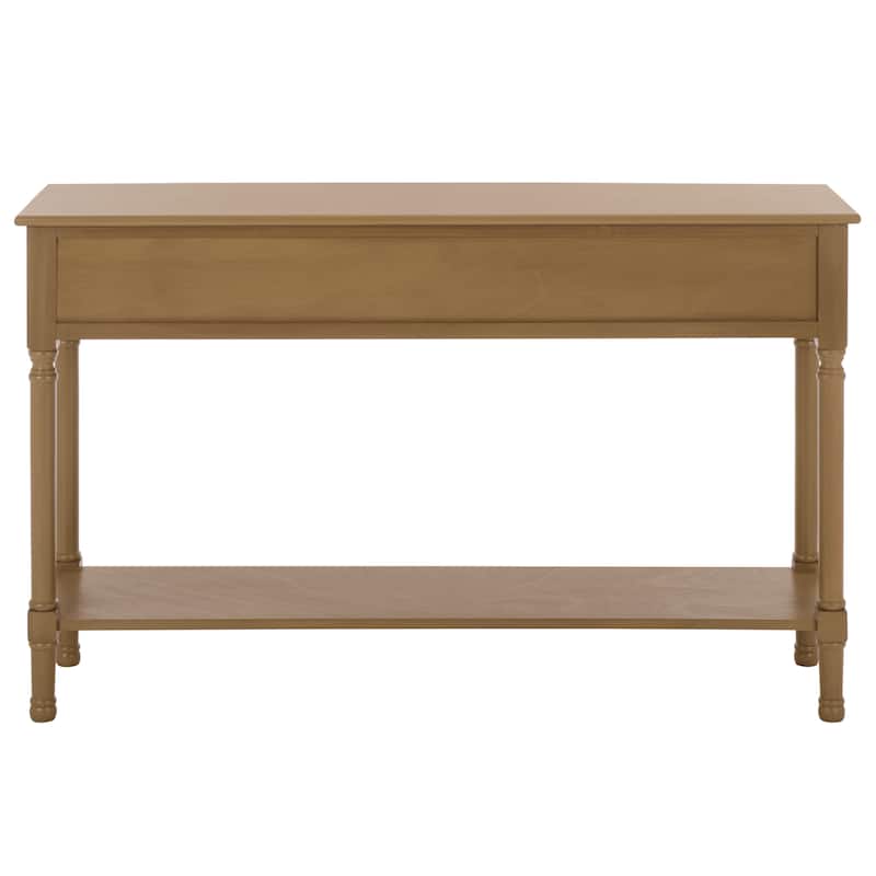 SAFAVIEH Jeanie 3-Drawer Bottom Shelf Console Table - 47.3" W x 13" L x 29.5" H - 47"W x 13"D x 30"H