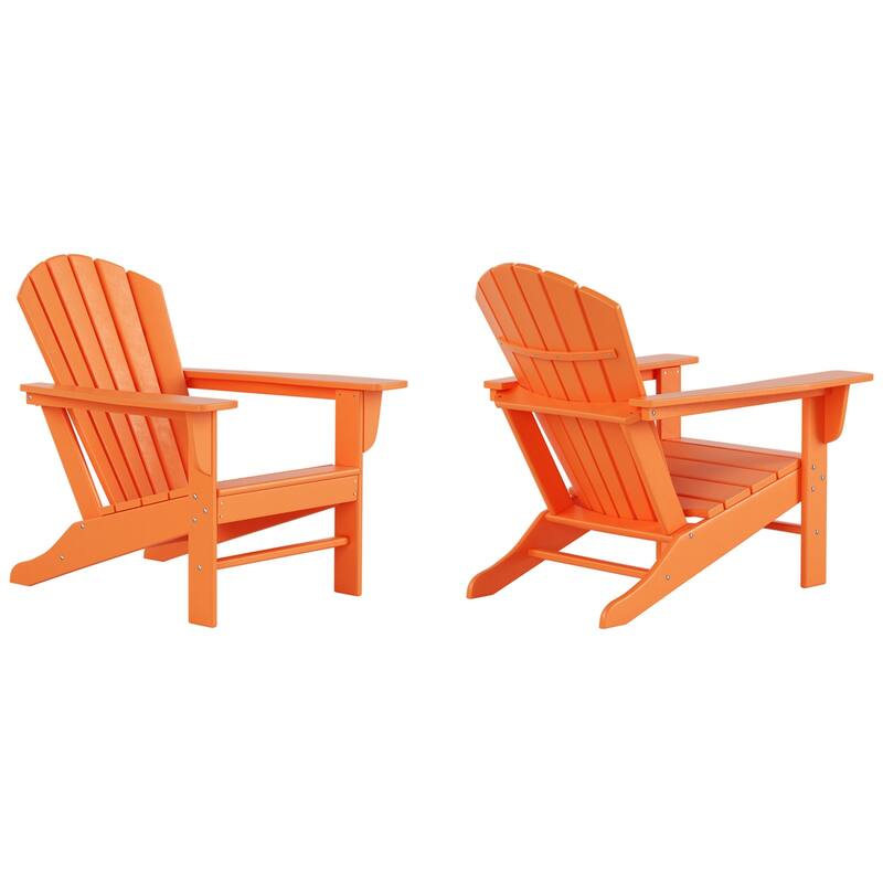 Altura Outdoor Eco-Friendly All Weather Poly Patio Adirondack Chair (Set of 2)