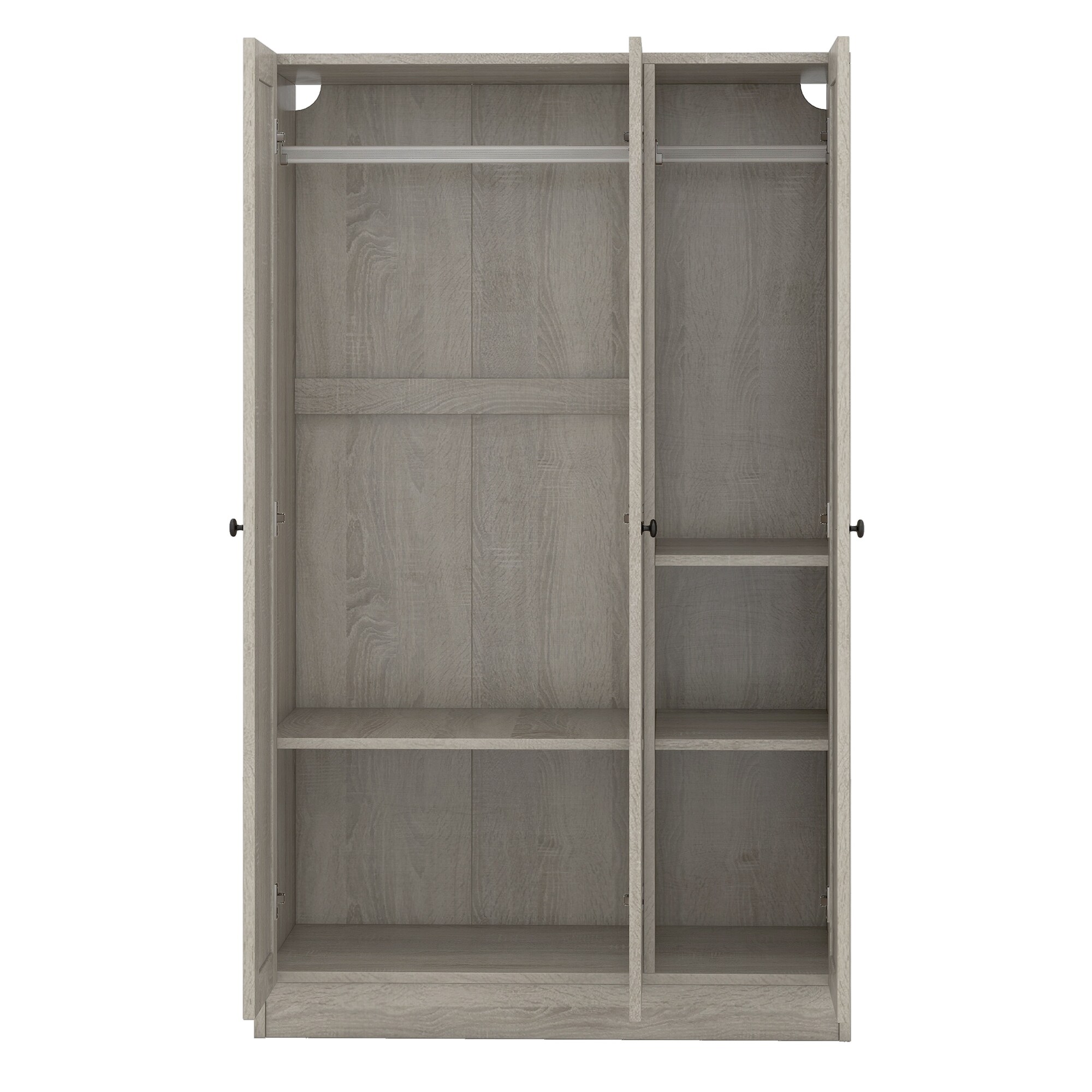 3-Door Minimalist Wardrobe Clothing Storage Cabinet 3-Door Minimalist Wardrobe Clothing Storage Cabinet