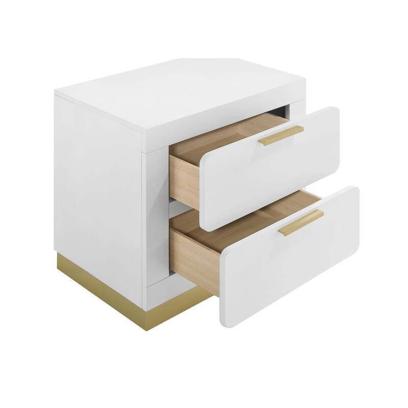 Caraway Contemporary 2-drawer Nightstand