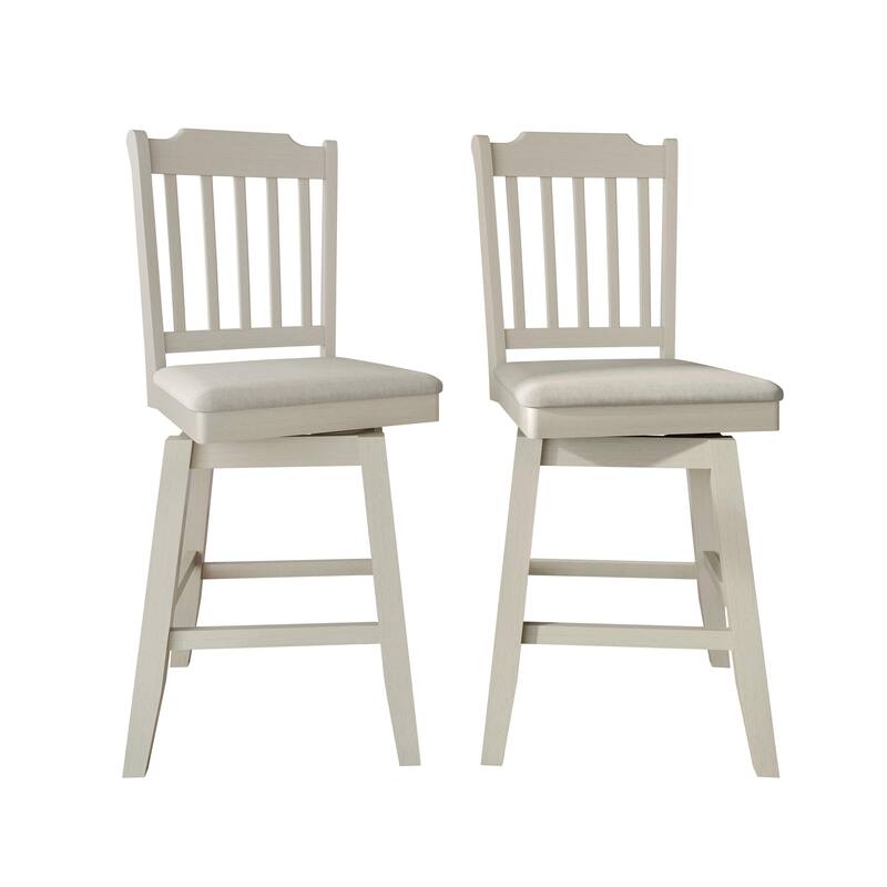 CraftPorch Classic Swivel Counter Chairs with Round Table