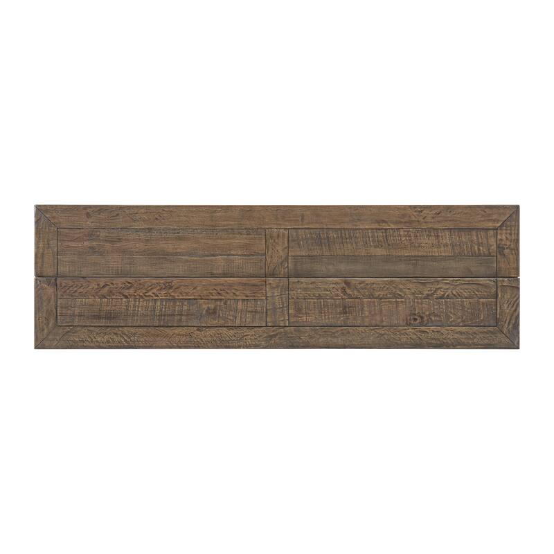 Napa 60" Solid Wood Pedestal Flip-top Sofa Console Table