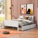 preview thumbnail 29 of 50, Full Wood Platform Bed with Drawers - Elegant Design, No Box Spring Needed