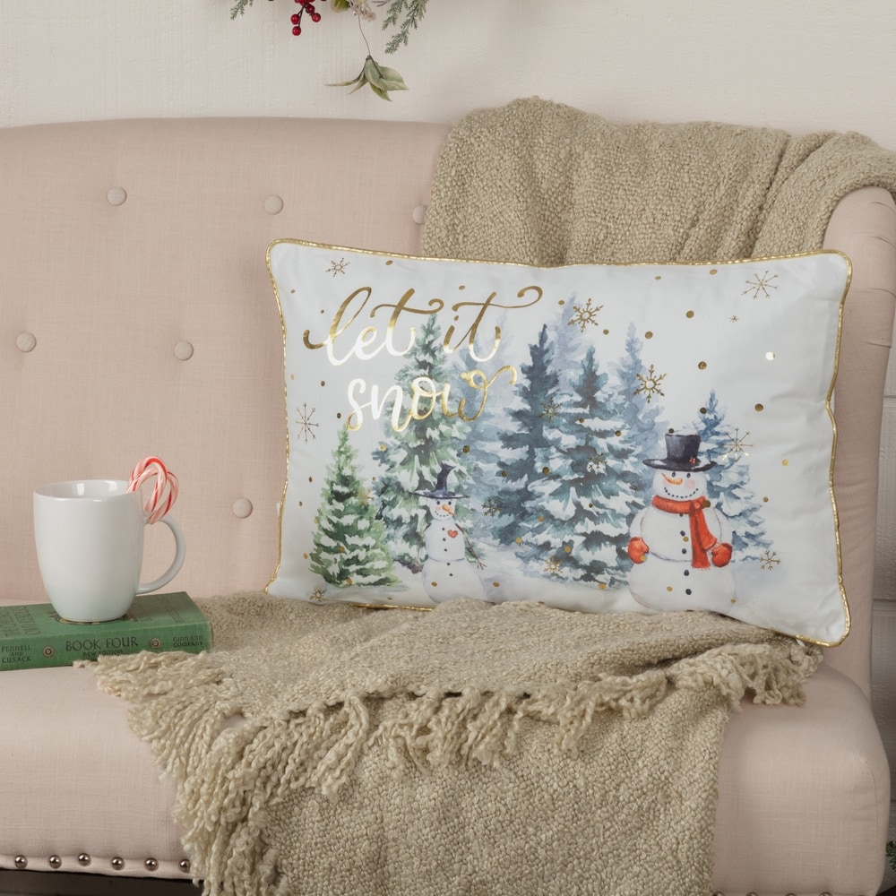 Sherry Christmas Holiday Oversized Pillow with Insert - On Sale - Bed Bath  & Beyond - 32385128