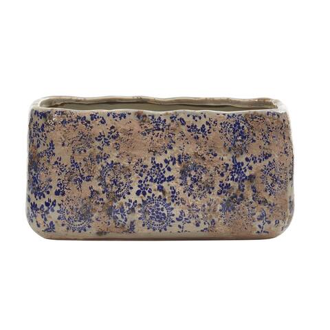 10" Tuscan Ceramic Rectangle Planter