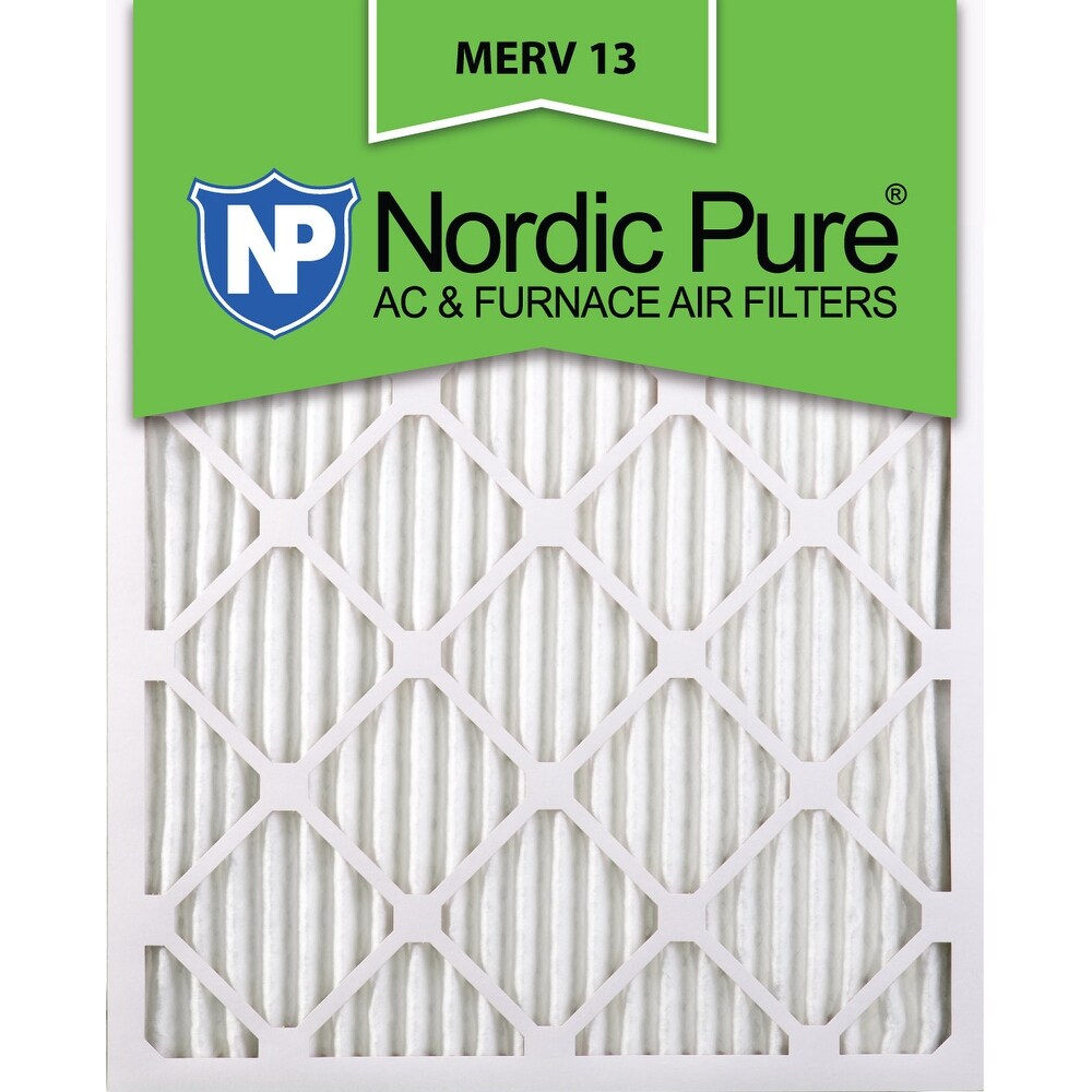 Nordic Pure20x25x1 Pleated MERV 13 AC Furnace Air Filters Qty 6