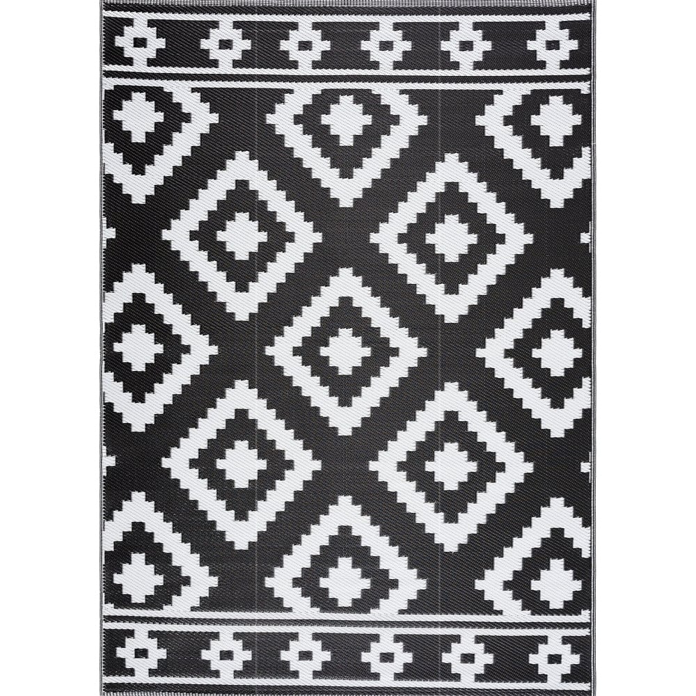 Playa Rug Outdoor Recycled Reversible Plastic Folded Mat/Rug Milan Collection Lightweight & Weather, Water and UV Resistant