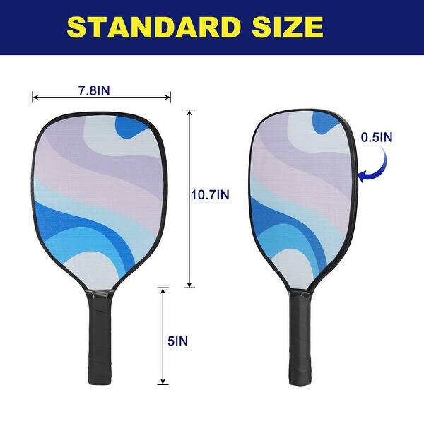 Pickleball Paddles Set 3 Wood Pickleball Rackets 4 Pickleball Balls