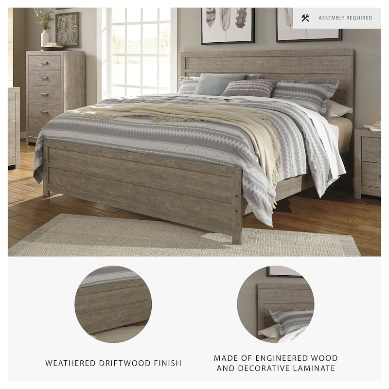 Signature Design by Ashley Culverbach Gray Panel Bed