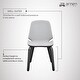 preview thumbnail 50 of 62, Brinley Walnut or Black Wood Upholstered Dining Chair