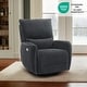 preview thumbnail 5 of 22, MCombo Power Swivel Glider Recliner Chair with USB Charging Ports for Living Room and Nursery, Fabric 6922 Grey