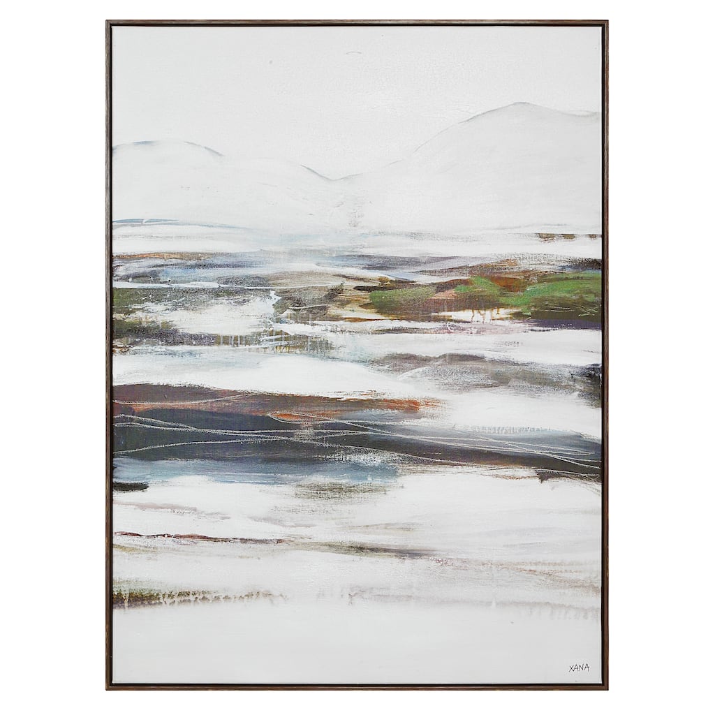 Danae 48" H x 36" W Canvas Art, White